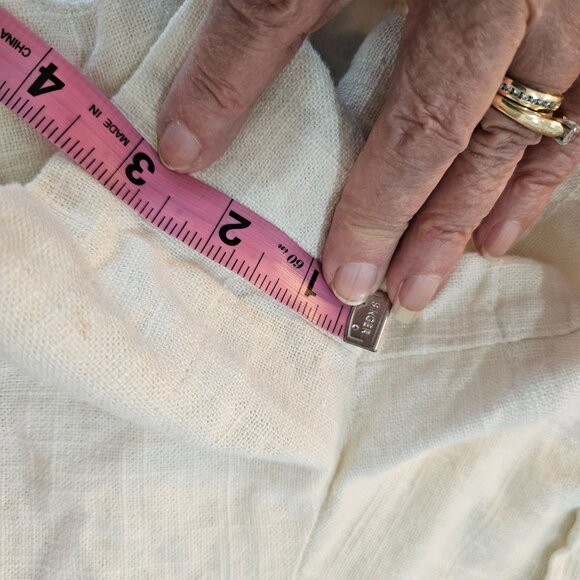 House Of Harlow 1960 Linen Blend Puff Sleeve Top & Shorts Set Size Small Ivory - Picture 14 of 14